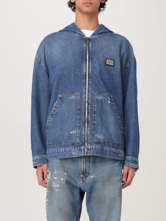 Dolce & Gabbana Giubbotto Dolce & Gabbana in denim con cappuccio