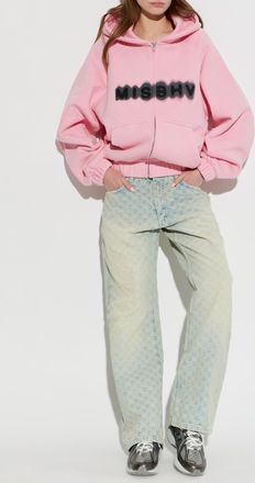 Misbhv Monogram Jeans, Womens, Light Blue