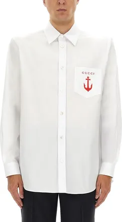 Gucci Shirt With Embroidery-Uomo