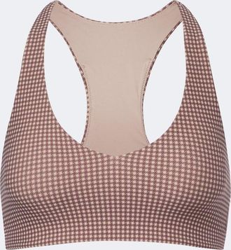 The Upside Palacio Getta houndstooth sports bra