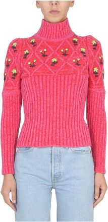 Cormio Oma Sweater - Dames - Coltruien - Rood - XS - Truien & Vesten