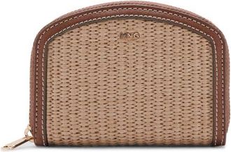 Mango Medium Zip Wallet in Beige at Nordstrom