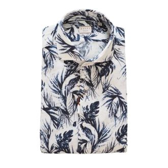 Xacus shirt - Heren - Casual Overhemden - Beige - M - Linnen - Overhemden