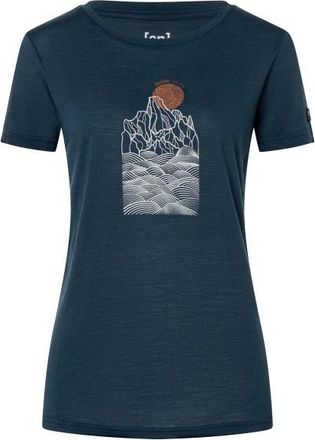 super.natural Preikestolen Cliffs Tee Merinoshirt f&uuml;r Damen | blau