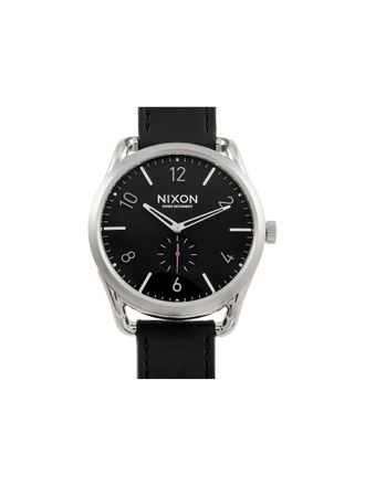 Nixon Leren horloge 45 mm - Zwart