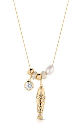 Thatch Goldie Soir&eacute;e Necklace in 14K Gold Plated at Nordstrom