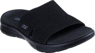 Skechers Womens Go Walk Flex Sandal-Timeless Slide, Black/Black, 9 UK