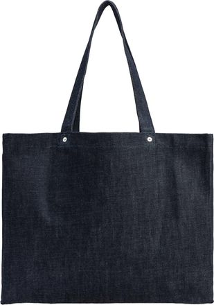 A.P.C. Mens Shopper Bag Je Sors Ce Soir Iai Indigo Cotton Shoulder