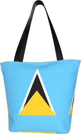 AOOEDM Guatemala Flag Reusable Tote Bag Women Casual Handbag Shoulder Bags for Shopping Groceries Travel Outdoors