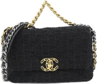 Chanel Pre-owned Borsa a Spalla 19 Tweed - - Pre-owned - Donna - Nero - ONE SIZE