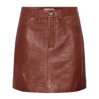 Part Two Rokken, Dames, Bruin, S, Leer, Cilliepw Rok