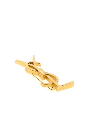 Saint Laurent Womens Broche Cassandre Roc Or3npatine Orecchini Earrings
