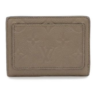 Louis Vuitton Pre-owned Monogram Empreinte Bi-fold Portemonnee - Dames - Vintage Accessoires - Beige - ONE Size - Leer - Vintage