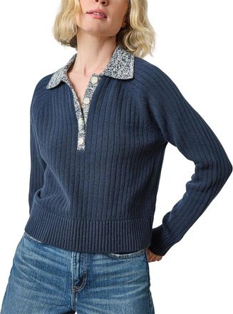 Lilla P Marled Henley Sweater