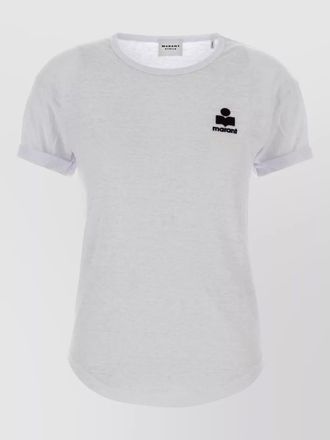 Isabel Marant koldia linen crew neck short sleeve top