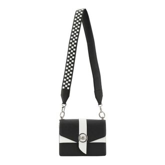 Michael Kors Shoulder Bags, female, Multicolor, Size: ONE SIZE Greenwich Two-Tone Checkered Strap Shoulder Bag