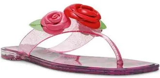 Betsey Johnson Trenten Jelly Flip Flop in Fuchsia/Rose at Nordstrom, Size 10