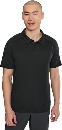 Smartwool Active Mesh Polo Mens Clothing Black : MD, Polyester/Tencel/Wool