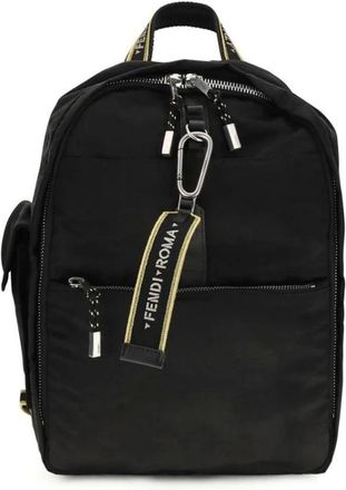 Fendi Climb Rugzak - Heren - Tassen - Zwart - Maat: ONE Size Polyamide