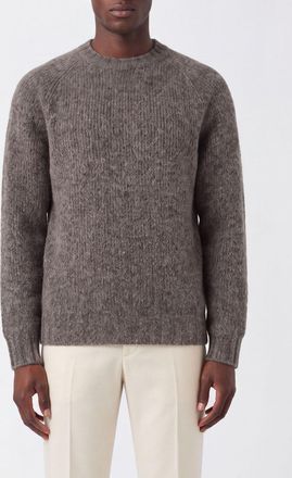 Brunello Cucinelli Maglia girocollo in pregiato misto cashmere e seta