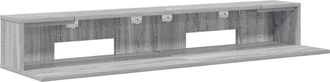 vidaXL Escritorio De Estudio Sonoma Gris 110 X 36 X 19,5 Cm Vidaxl