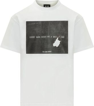 44 Label Group Standard Tee - Heren - T-shirts - Wit - L - Katoen - Tops