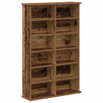 vidaXL Cabinet Para Cds Madera Envejecida 60 X 17 X 92 Cm Vidaxl