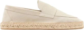 Scarosso Diego Penny-Loafer Espadrilles - Heren - Loafers - Beige - 44 EU - Leer - Schoenen