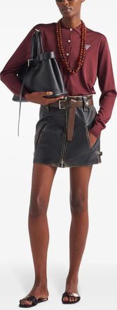 Prada Womens Capi In Pelle - Black Leather - Size EU 40 (Womens)