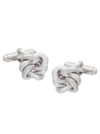 Oliver Brown Knot Cufflinks - Silver