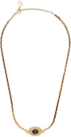 Dior rhinestone-embellished necklace - women - Rhinestone/Gold Plated - One Size