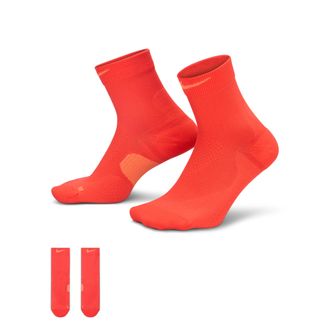 Nike Unisex Running Midweight Micro Crew Socks (1 Pair) in Red | HV6935-696