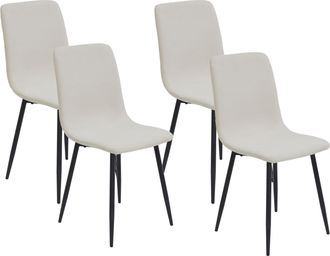 Hela 4-Fussstuhl »LEIPZIG« (Set) 4 Stk.4-Fuss,Rundrohrgestell konisch,Cordoptik,Sitzschale gespolstert