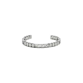 Versace Greca Cuff Bracelet - Heren - Armbanden - Grijs - XL - Accessoires
