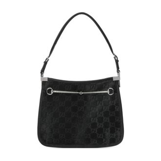Gucci Shoulder Bags, female, Black, ONE SIZE, Horsebit Slim Small Shoulder Bag