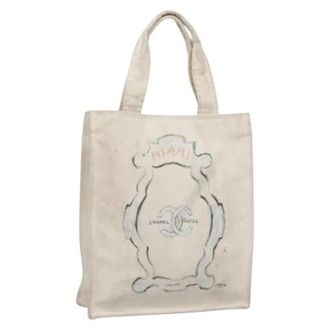 Chanel Pre-owned Tela bolsos-chanel - Pre-owned - Mujer - Blanco - ONE SIZE