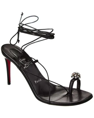 Christian Louboutin Just Un Fil 85 Leather Sandals