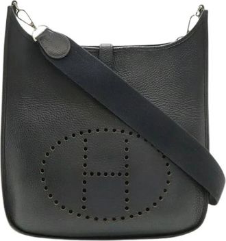 Herm&egrave;s Pre-owned Leren Schoudertas - Dames - Vintage Schoudertas - Zwart - ONE Size - Leer - Vintage