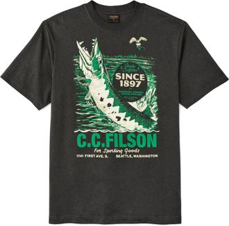 Filson Mens Short Sleeve Hoot Graphic T-Shirt In Frontier