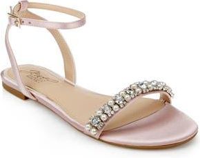 Badgley Mischka Daria Ankle Strap Sandal in Pastel Pink at Nordstrom Rack, Size 5.5