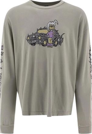 Brain Dead Bio Dog graphic-print long-sleeve T-shirt - Green