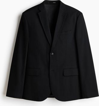 H&M Einreihiges Jackett in Slim Fit - Schwarz
