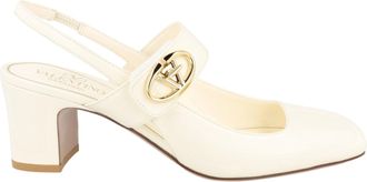 Valentino VLogo Locker Slingback Pumps