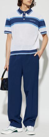 Casablanca Polo With Logo, Mens, White