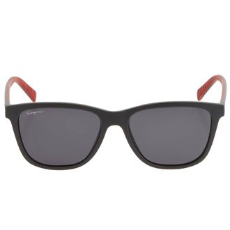 Ferragamo Dark Grey Rectangular Mens Sunglasses SF998S 038 57