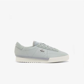 Lacoste Mens Aura Trainers in Grey White Leather - Size UK 10