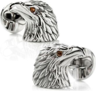 Cufflinks Inc. Eagle Head Cuff Links in Silver at Nordstrom