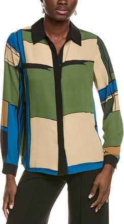 T Tahari Printed Blouse