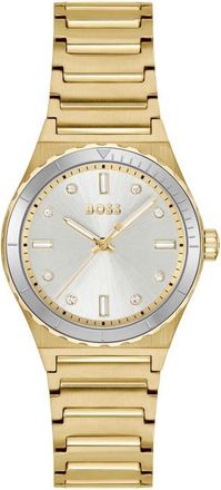 BOSS Candor Bracelet Watch, 32mm in Silver White at Nordstrom, Size 32 Mm