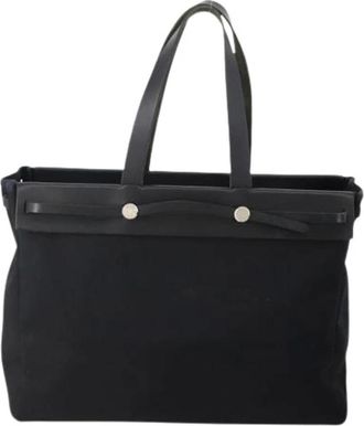 Herm&egrave;s Pre-owned Tote Bags, female, Black, Size: ONE SIZE Pre-owned Herbag cabas